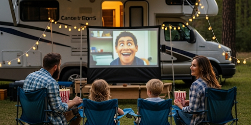 3 RV Screen Projectors to Create an Outdoor Theater